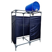 Летний душ "Дачный" 220 л (Садовый 220 литров) с раздевалкой и подогревом для дачи