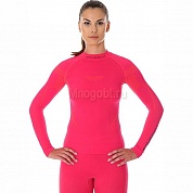 Термобельё Brubeck Thermo Nilit Heat LS13100 футболка женская с длинным рукавом малиновая