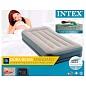 Надувной матрас Intex 64116 Pillow Rest Mid-Rise Bed (Twin) 99х191х30см с подголовником и встроенным насосом 220V