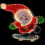 Новогоднее украшение Snowhouse Санта-Клаус на скейте I-R-PP4SAOS