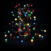 Новогоднее украшение Snowhouse Гирлянда жемчужные шарики 100 разноцветных лампочек с контроллером 8 режимов IRP100/4M