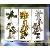 Новогоднее украшение Snowhouse Подвеска колокольчиков одноцветная 45 см BL5-DL45