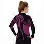 Термобельё Brubeck Dry LS13070 футболка женская с длинным рукавом чёрно-фиолетовая