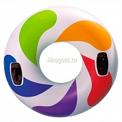 Intex 58202 круг-Камера с ручками Color Whirl Tube 122 см 8+ лет