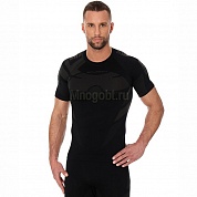 Термобельё Brubeck Dry SS11970 футболка мужская с коротким рукавом чёрно-графитовая