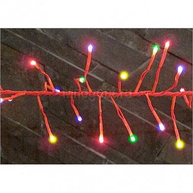 Новогоднее украшение Snowhouse Гирлянда фейерверк 200 разноцветных светодиодов последовательное подключение (до 20 гирлянд) LDFC200-M-E