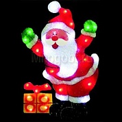 Новогоднее украшение Snowhouse Санта-Клаус с подарком PKQE07SW22/1