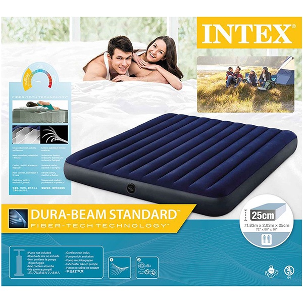 Матрас надувной intex classic downy bed full