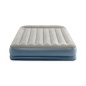 Надувной матрас Intex 64118 Pillow Rest Mid-Rise Bed (Queen) 152х203х30см с подголовником и встроенным насосом 220V