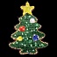 Новогоднее украшение Snowhouse Елочка 49 разноцветных светодиодов YY100223K
