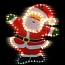 Новогоднее украшение Snowhouse Санта-Клаус улыбающийся I-R-PP3SSA
