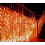 Новогоднее украшение Snowhouse Световой занавес 625 бесцветных микролампочек 25 нитей уличный CLRV625-E