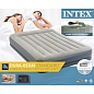 Надувной матрас Intex 64118 Pillow Rest Mid-Rise Bed (Queen) 152х203х30см с подголовником и встроенным насосом 220V