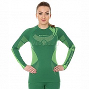 Термобельё Brubeck Dry LS13070 футболка женская с длинным рукавом зелено-лимонная