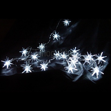 Новогоднее украшение Snowhouse Гирлянда снежинки 20 белых светодиодов LD020W-AY/SF
